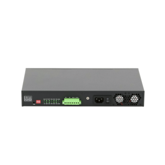 Switch Administrable Capa 2 de 8 puertos 10/100/1000 PoEaf/at + 2 x SFP Gigabit, con respaldo para energía solar