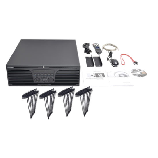 NVR 12 Megapixel (4K) / 32 Canales IP / Soporta Cámaras  AcuSense / 16 Bahías de Disco Duro / 2 Tarjetas de Red / Soporta RAID con Hot Swap / HDMI en 4K / Soporta POS