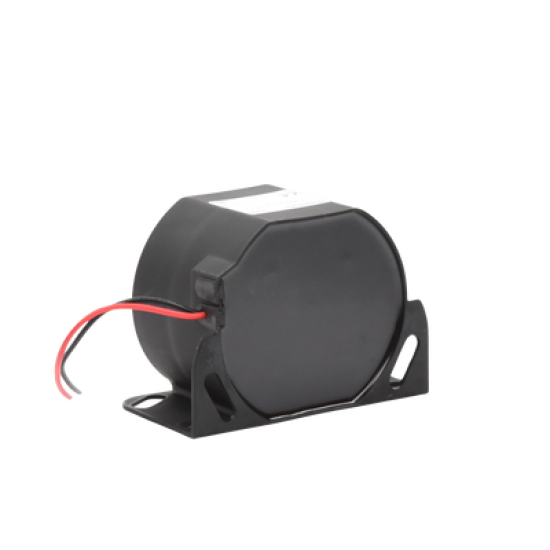Alarma de reversa vehicular con montaje para superficies, 12-36 Vcc, 112 dBA