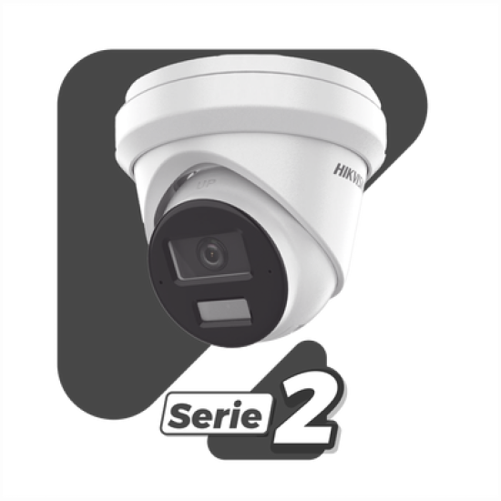 [Dual Light + 2 Micrófonos Integrados] Turret IP 4 Megapixel / Lente 2.8 mm / 30 mts Luz Blanca + 30 mts IR / ACUSENSE / Exterior IP67 / WDR 120 dB / PoE / ONVIF / Micro SD / Metal / ACUSEARCH