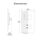 Dimmer Rotativo para Lamparas Incandescentes y/o Halógeno 300W / 127 V~ 60 Hz.