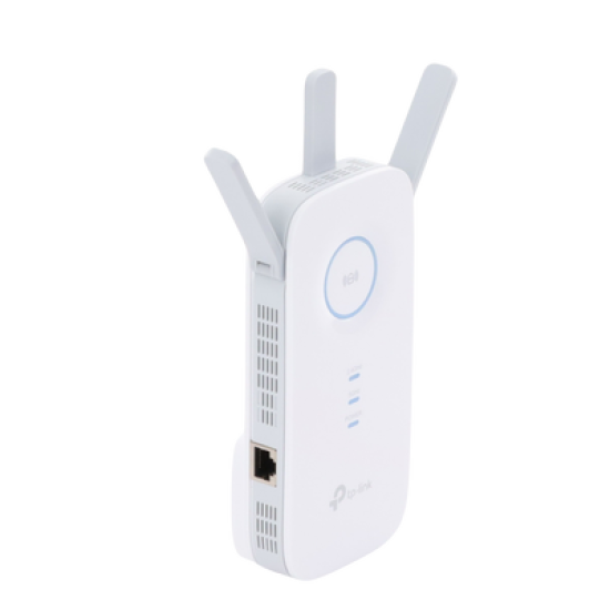 Repetidor / Extensor de Cobertura WiFi AC, 1750 Mbps, doble banda 2.4 GHz y 5 GHz, con 1 puerto 10/100/1000 Mbps, 3 antenas externas