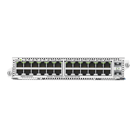 M6000-24GT2XS 24 PTOS GIGA RJ45 Y 2 SFP+ LC PARA RG-NBS6002