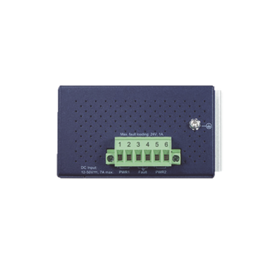 Switch PoE Industrial No Administrable de 4 Puertos PoE 10/100/1000T 802.3at, 2 Puertos SFP 10/1000X