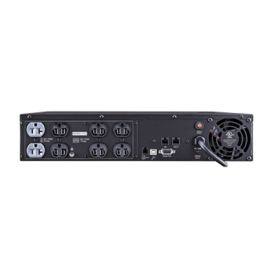 UPS 2000 VA/1540 W, Topología Línea Interactiva, Entrada 120 Vca NEMA 5-20P, Onda Senoidal Pura, Torre o Rack 2 UR, Con 2 Tomas NEMA 5-20R y 6 NEMA 5-15R