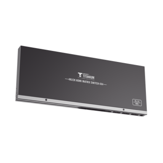 MATRICIAL 4 x 4 / 4 Entradas y 4 Salidas en HDMI /  4K × 2K @ 60Hz / 18Gbps / HDMI 2.0 / HDCP 2.2 / 3D / Conmutación por Botón, RS232 o Control Remoto / IDEAL PARA CENTROS DE MONITOREO, COMPARACION Y ANALISIS.