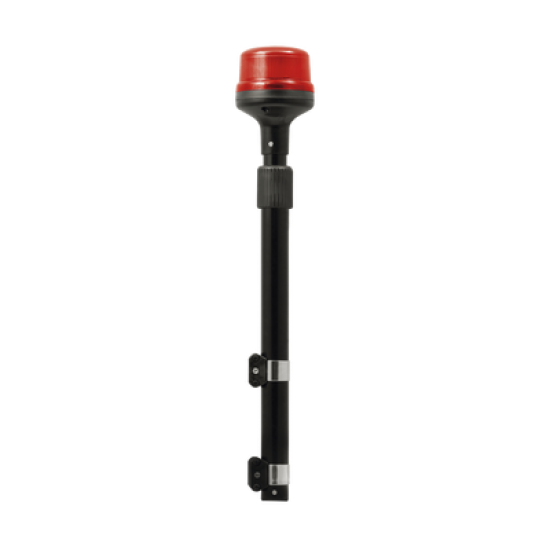 Luz Telescópica para Motocicletas, 8 LED, Roja, SAE Clase I