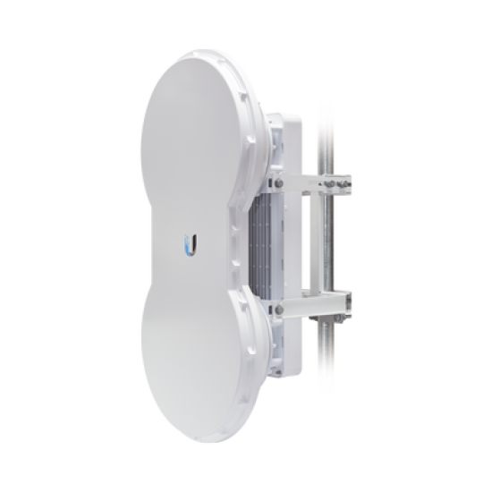 Radio de Backhaul de alta capacidad full duplex, tecnología airFiber hasta 1.2 Gbps, 5 GHz (5470 - 5950 MHz) con antena integrada de 23 dBi