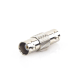 Adaptador Tipo Barril para 50 Ohm de Conectores BNC Hembra a BNC Hembra, Niquel/Oro/Polipropileno.