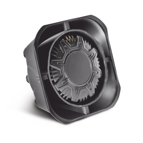 Bocina Compacta de Uso Rudo, 100 Watts de Potencia, Ideal Para Vehículos de Encubierto, Montaje Universal, 11 Ohms de Impedancia