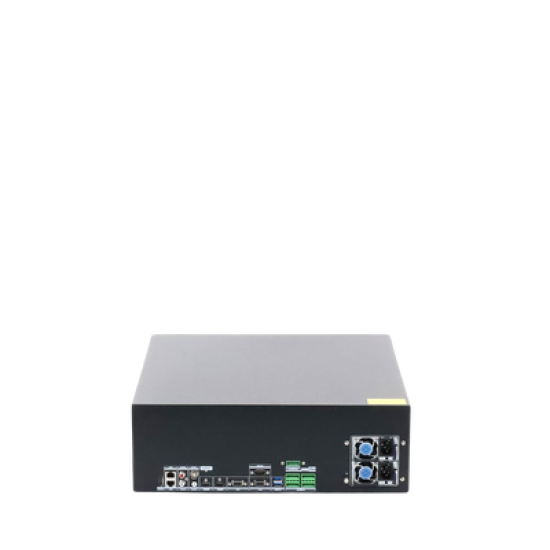 [Doble Poder de Decodificación] NVR 32 Megapixel (8K) / 128 Canales IP / AcuSense / ANPR / Conteo de Personas / 16 Bahías de Disco Duro / 2 Tarjetas de Red / Soporta RAID con Hot Swap / 2 HDMI en 8K / POS / Alarmas I/O  / Smart Search