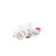 Conector BNC Macho en Ángulo Recto de Rosca para LMR-195, RG-58/U, RG-142/U, Plata/Oro/Teflón.