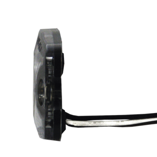 Luz Auxiliar de 4 LED, ámbar, SAE Clase I, Lente transparente