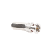 Conector BNC Macho de Ensamble Roscable (Hex.) en Sentido de las Manecillas de Reloj para Cable Coaxial RG-59/U, Níquel/ Oro/ Delrin.