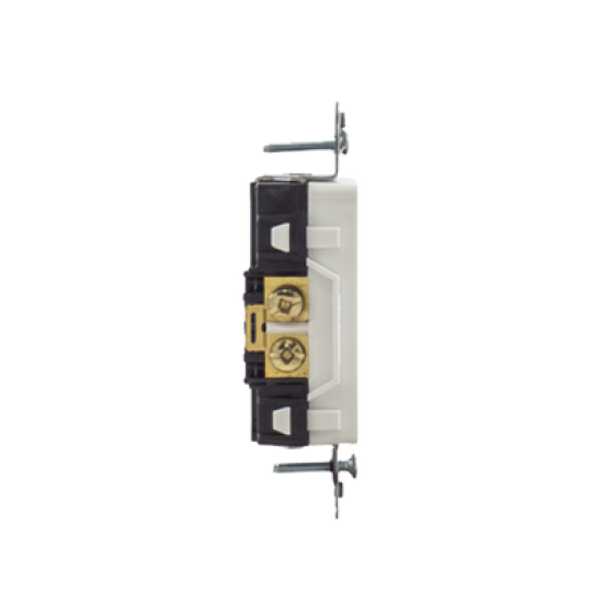 Contacto Duplex Decorador 20 A 125V /  Resistente a manipulaciones / 2 Polos 3 Hilos/ Nema 5-20 R / Color Blanco / Grado Industrial.