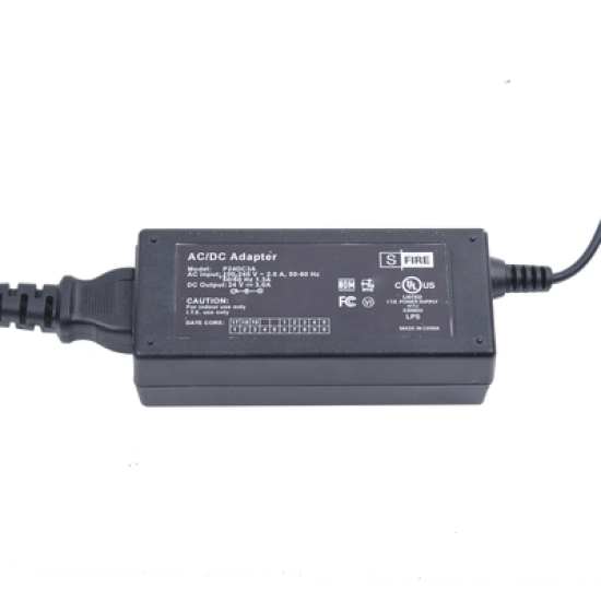 Fuente de Poder de 24 Vcc Regulado @ 3A / UL / Voltaje de Entrada de 100-240 Vca
