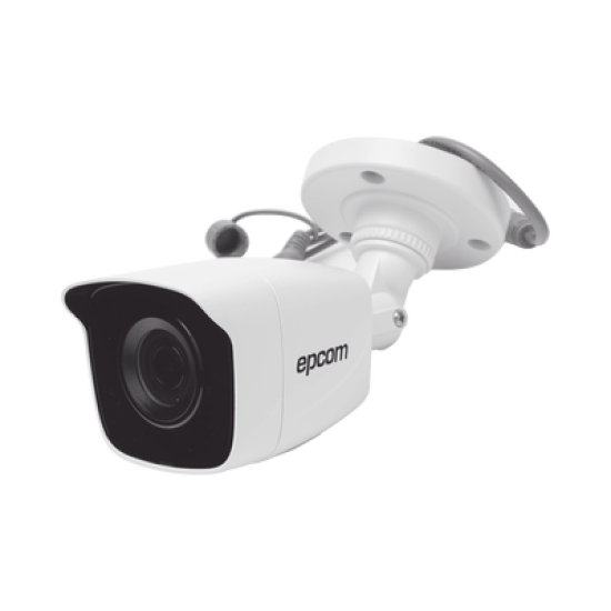 Bala TURBOHD 2 Megapíxeles (1080p) / METALICA / Gran Angular 103° / Lente 2.8 mm / IR EXIR Inteligente 20 mts / Exterior IP66 / TVI-AHD-CVI-CVBS