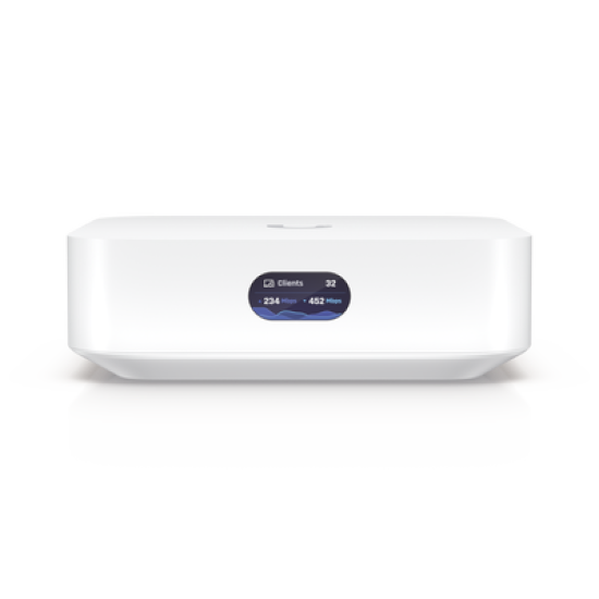 Router UniFi Ultra Express UX con WiFi 6, 1 puerto WAN GbE / 1 puerto GbE LAN. Administra hasta 4 dispositivos UniFi en modo  Gateway, o funciona como AP, hasta 50 clientes