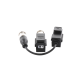 Kit de Transceptor (Balluns) TURBOHD con Boton Push / Hasta 8 MP (4K) / 100% Cobre / Soporta HD-TVI / AHD / CVI / CVBS / Audio por Coaxitron / Datos para Menu de Configurar de Cámaras 