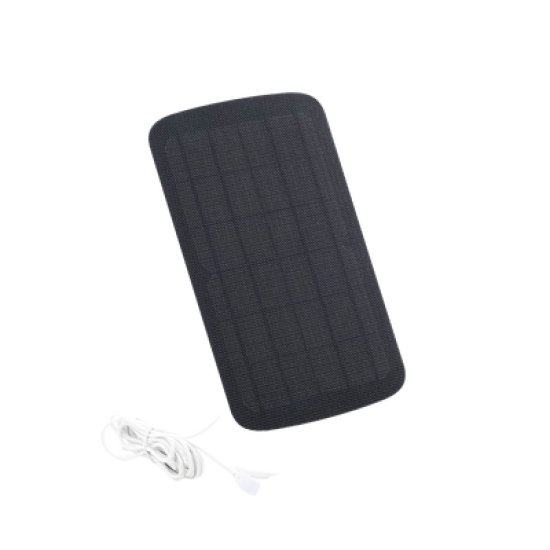 Panel Solar Para Recargar Cámara de Batería Mod. CSBC1C / Evite Desmontar la Cámara para Recargar su Batería / Conector tipo miniusb.