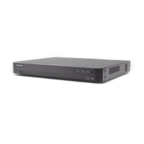 DVR 8 Megapixel / 16 Canales 4K TURBOHD + 16 Canales  IP / 2 Bahías de Disco Duro / 4 Canales de Audio / 16 Entradas de Alarma
