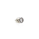 Conector BNC Macho de Anillo Plegable para Cable LMR-195, RG-58/U, RG-142, Níquel/ Oro/ Teflón.