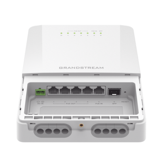 Switch PoE Lite administrable para exteriores de 6 puertos (5GE+1SFP) / Clasificación IP66 a prueba de polvo y agua  