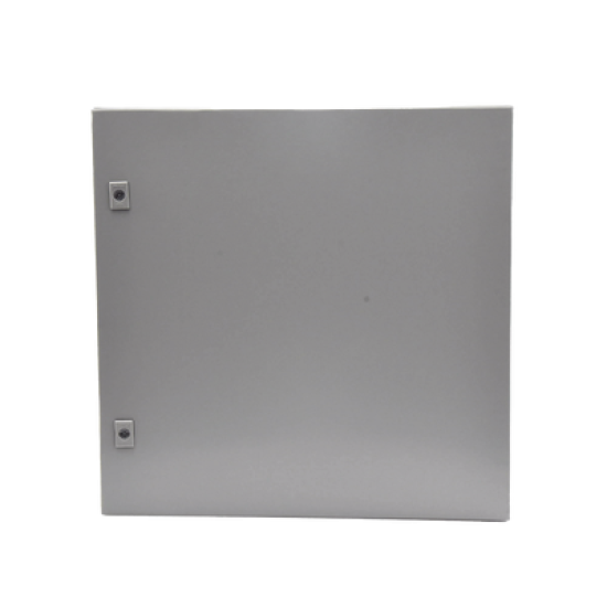 Gabinete de Acero, Nema 4 -IP 66 de 60 x 60 x 25 cm con Platina y certificado UL.