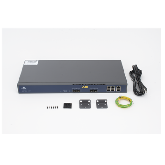 OLT de 2 puertos EPON con 6 puertos Uplink (4 puertos Gigabit Ethernet + 2 puertos Gigabit Ethernet SFP/SFP+) / hasta 128 ONUS