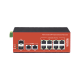 Switch Industrial PoE+ no administrable de 8 Puertos 10/100/1000Mbps + 2 SFP Combo, 150 W