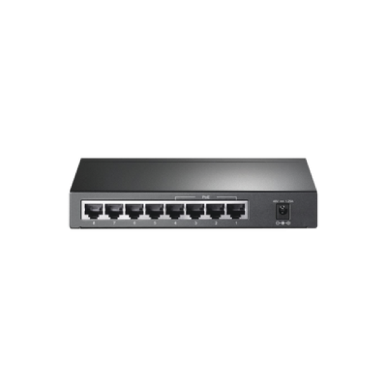 Switch Gigabit PoE+ no administrable de 8 puertos 10/100/1000 Mbps, solo 4 puertos PoE, para escritorio