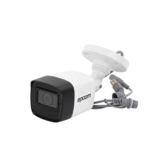 AUDIO POR COAXITRON / Bala TURBOHD 5 Megapixel / Gran Angular 85.5° / Lente 2.8 mm / 30 mts IR EXIR / Exterior IP67 / 4 Tecnologías / dWDR