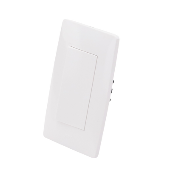 Apagador Escalera Sencillo de 10 A/ 127 V CA ~ 60 Hz / Color Blanco.