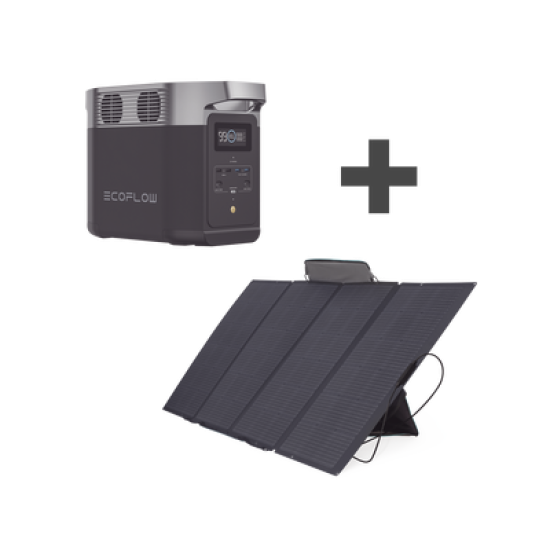 Kit de Estación de Energía Portátil 1024Wh + Panel Solar Flexible 400W 