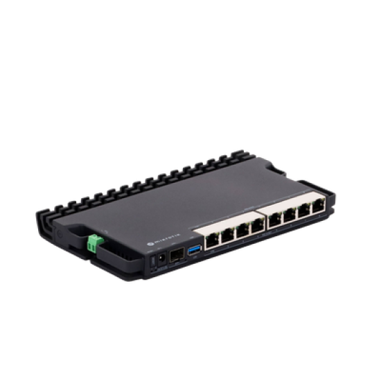 RB5009UPr+S+IN 8 puertos PoE in/out, 1 SFP+, Solo RouterOS v7