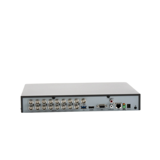 DVR 16 Canales TurboHD + 8 Canales IP / 5 Megapixel Lite - 3K Lite / Acusense (Evita Falsas Alarmas) / Audio por Coaxitron / 1 Bahía de Disco Duro / H.265+ / Salida de Video en Full HD
