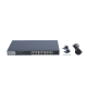 Switch Gigabit PoE+ / Administrable / 24 Puertos 1000 Mbps PoE+ / 2 Puertos SFP / Configuración Remota desde Hik-PartnerPro / PoE Extendido 250 Metros / 370 Watts