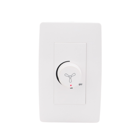 Dimmer Rotativo para Ventilador / 300 W 127 V CA / Color Blanco.