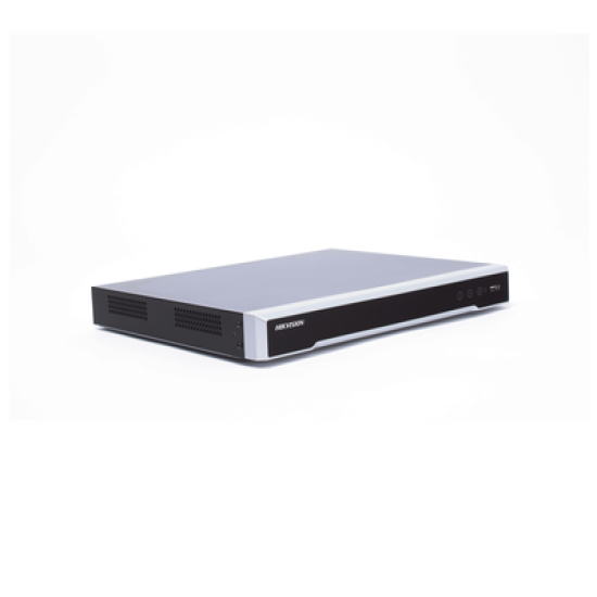 NVR 8 Megapixel (4K) / 16 canales IP / Soporta Cámaras con AcuSense / 2 Bahías de Disco Duro / HDMI en 4K / Sin Puertos PoE+ / Alarmas I/O