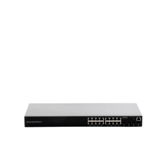 Switch Gigabit Administrable / 16 puertos 10/100/1000 Mbps + 4 Puertos SFP Uplink / Compatible con GWN Cloud.