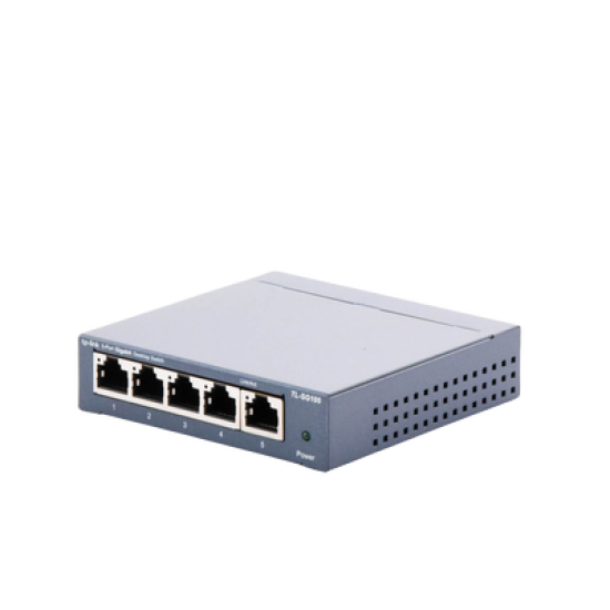 Switch Gigabit no administrable de 5 puertos 10/100/1000 Mbps 