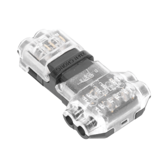 Conector en forma de T para 2 Contactos / Para una Conexión Rápida