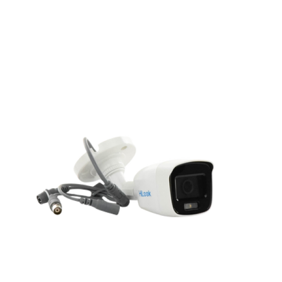 [ColorVu] Bala TURBOHD 2 Megapixel (1080p) / Imagen a Color 24/7 / Lente 2.8 mm / Luz Blanca 20 mts / IP66 / Policarbonato / Microfono Integrado