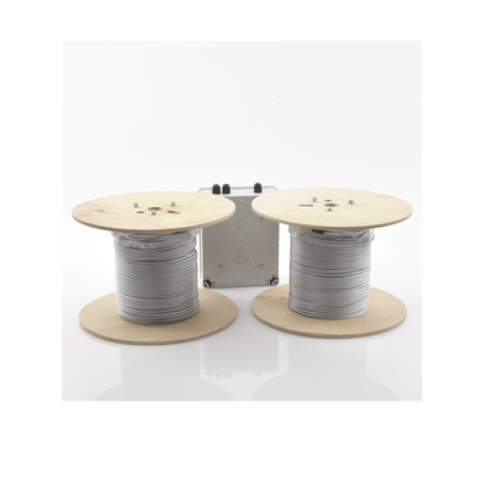 Kit de Cable Sensor Perimetral Para Cercas Ciclonicas IRONCLAD/ 305 METROS / 2 ZONAS; 152 METROS POR ZONA / Sin Falsas Alarmas por Viento / TODO Incluido TARJETA LPU400/ Calibración por Software