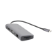 HUB USB-C (Docking Station) 10 en 1 | 3 USB-A 3.0 | USB-C PD Carga 100W | HDMI 4K@30Hz | RJ45 (Gigabit Ethernet) | VGA | Lector Tarjeta SD + Micro SD (TF) Uso Simultaneo | Jack Audio 3.5mm | Carcasa de Aluminio.
