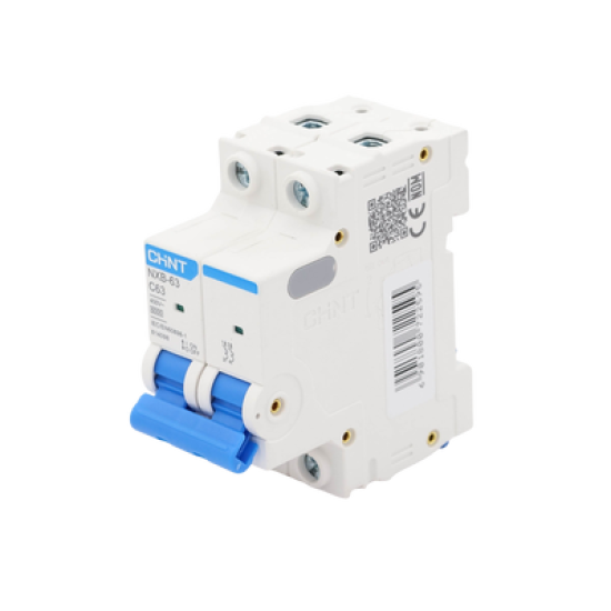 Pastilla para Riel Din, 2 Polo, 63 Amp, Vca:110/415v, 6kA, Catálogo: NXB632PC63, Serie: NXB-63.