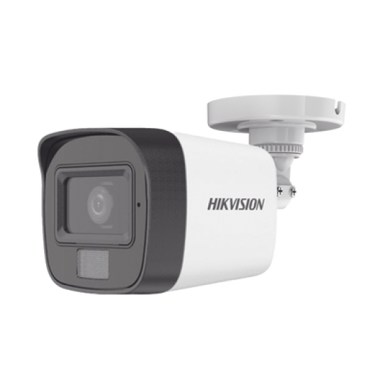 [Dual Light + ColorVu] Bala TURBOHD 2 Megapixel (1080p) / Lente 2.8 mm / 30 mts IR EXIR + 20 mts Luz Blanca / Micrófono Integrado / Gran Angular 101° / Exterior IP67 / 4 Tecnologías