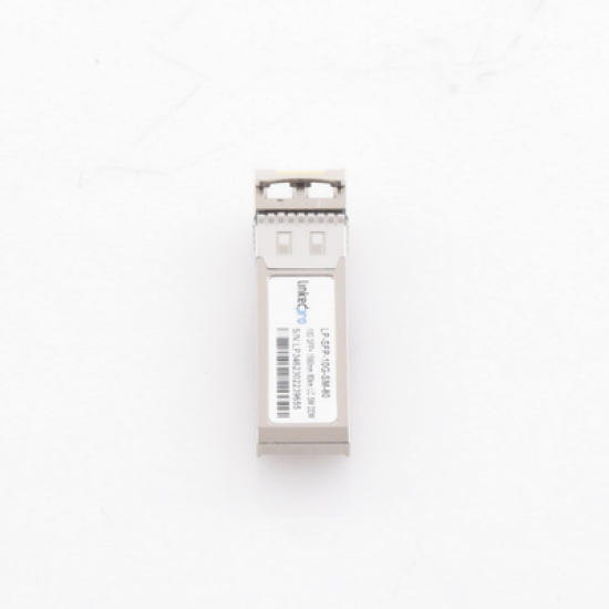 Transceptor Óptico SFP+ (Mini-Gbic) / Monomodo 1550 nm / 10 Gbps / 10GBASE-ZR / Conectores LC/UPC Dúplex / DDM / Hasta 80 km