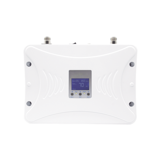 Kit Amplificador de Señal Celular 4G LTE, 3G y Voz. Funciona con Todos los Operadores. Soporta Múltiples Dispositivos y Tecnologías. Hasta 1000 metros cuadrados de Cobertura