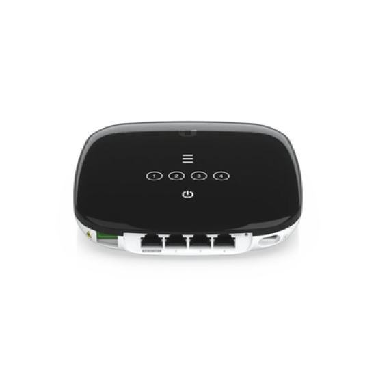 UFiber WiFi 6 GPON CPE con WiFi 802.11ax + 4 puertos GbE LAN y 1 puerto GPON WAN